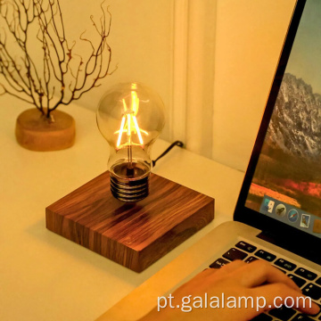 Lâmpada de levitação magnética com design giratório de 360°